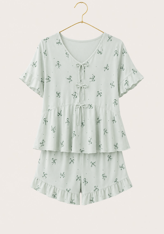 Short Sleeve Top And Short Set