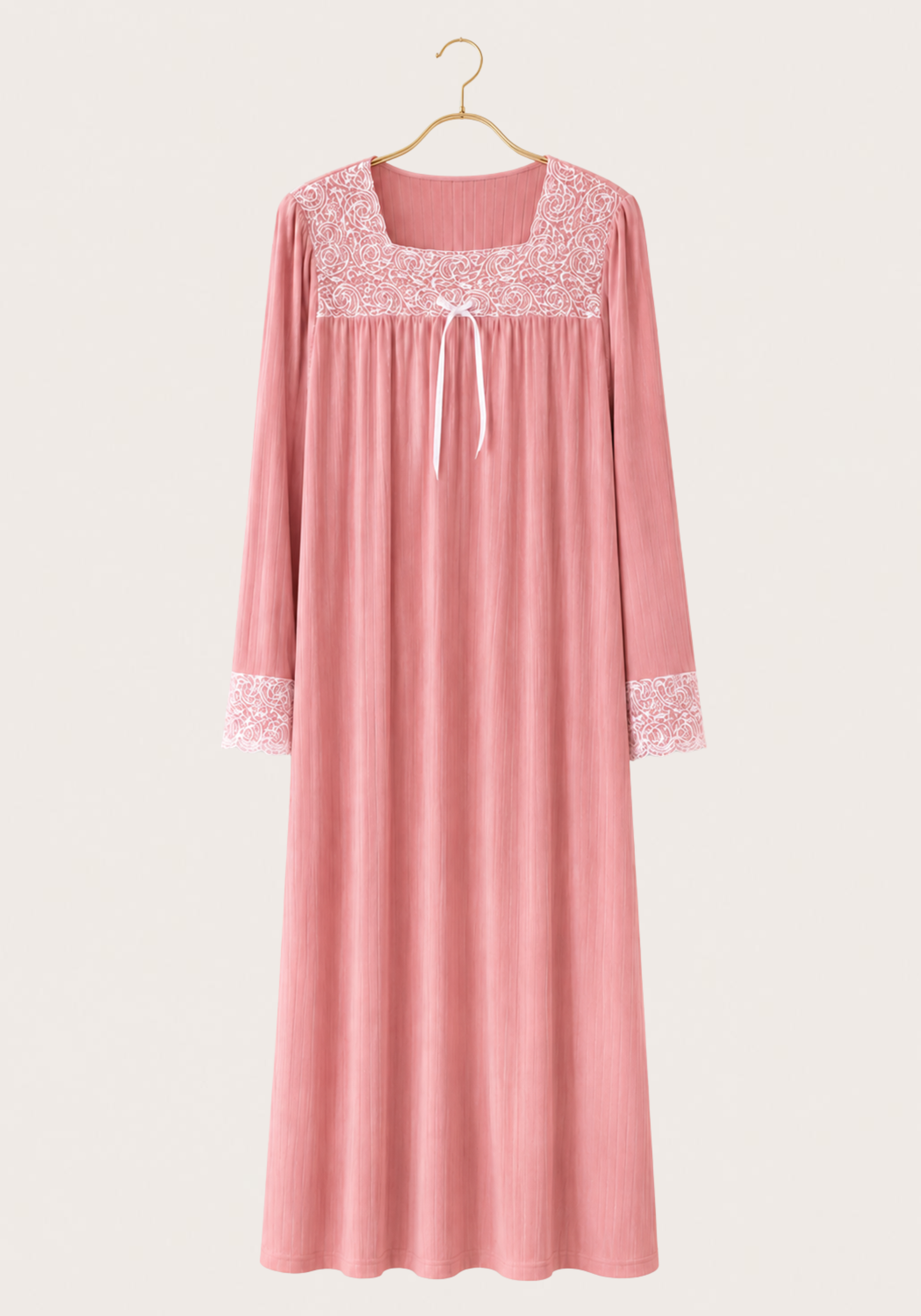 Long Sleeve Long Night Gown