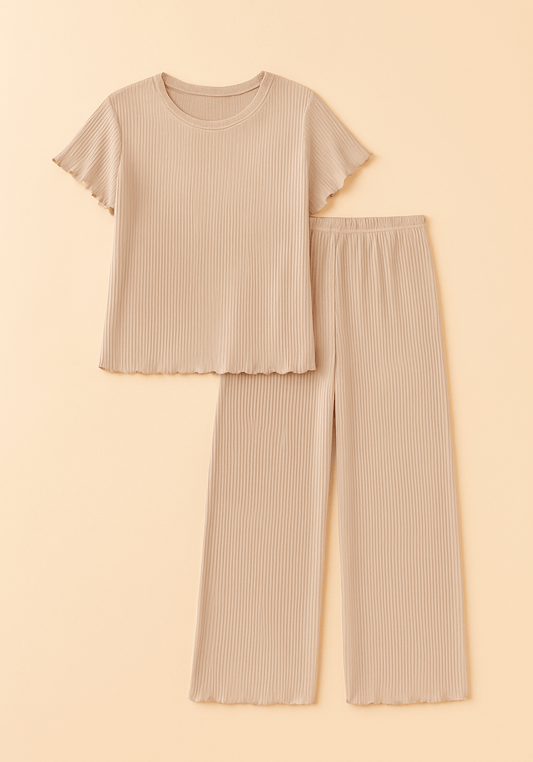 Plus Size Short Sleeve Chords Pajama