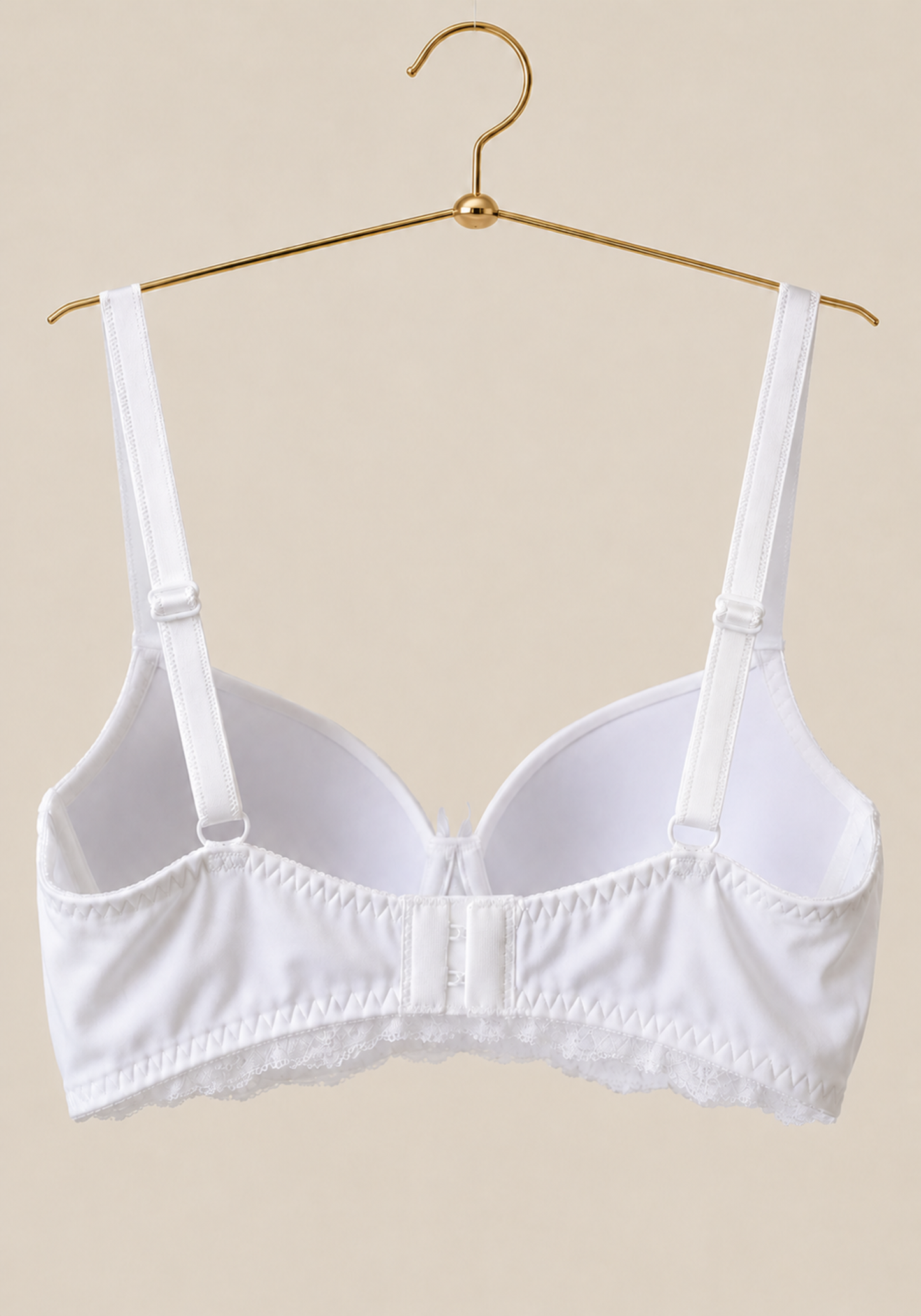 Basic Bra: Daily Padded Bra With Dantel Under The Cups