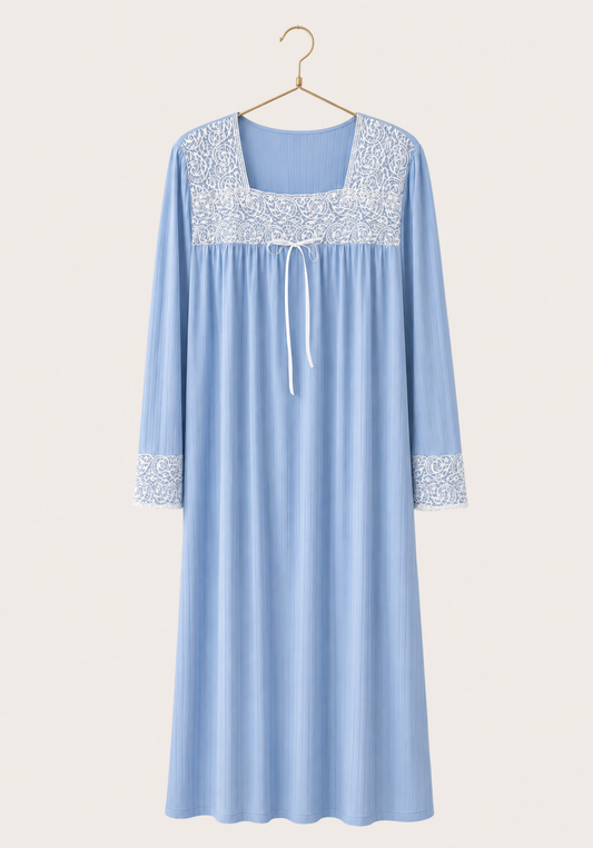 Long Sleeve Long Night Gown