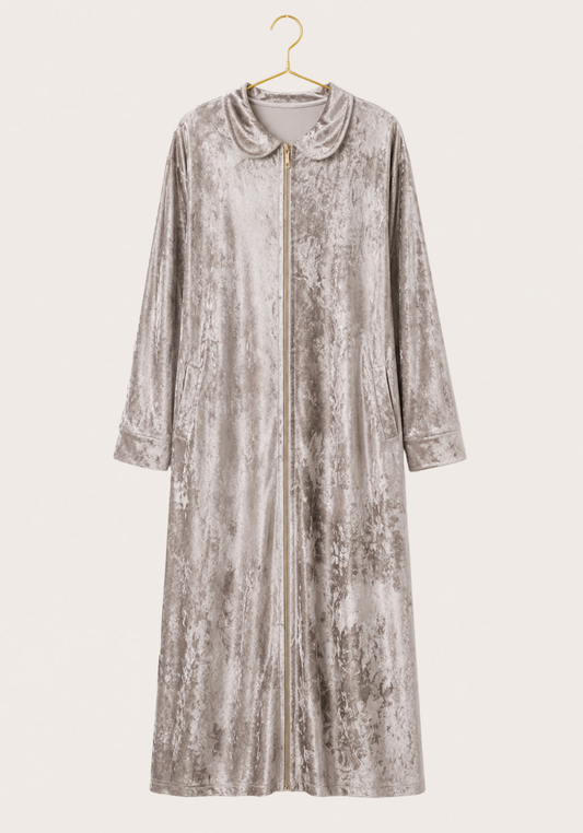 Velour Long Sleeve Long Nighty
