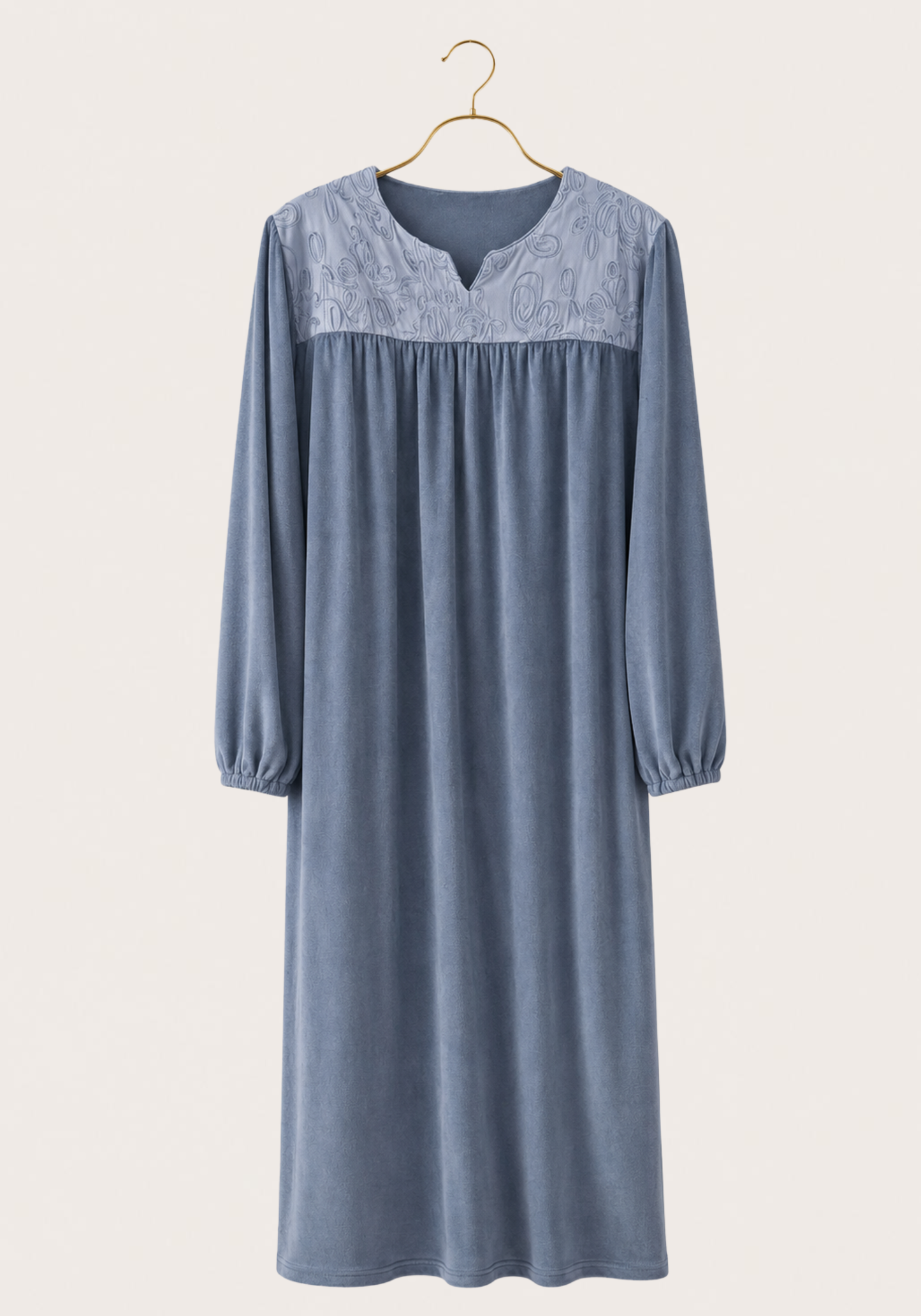 Long Sleeve Long Night Gown