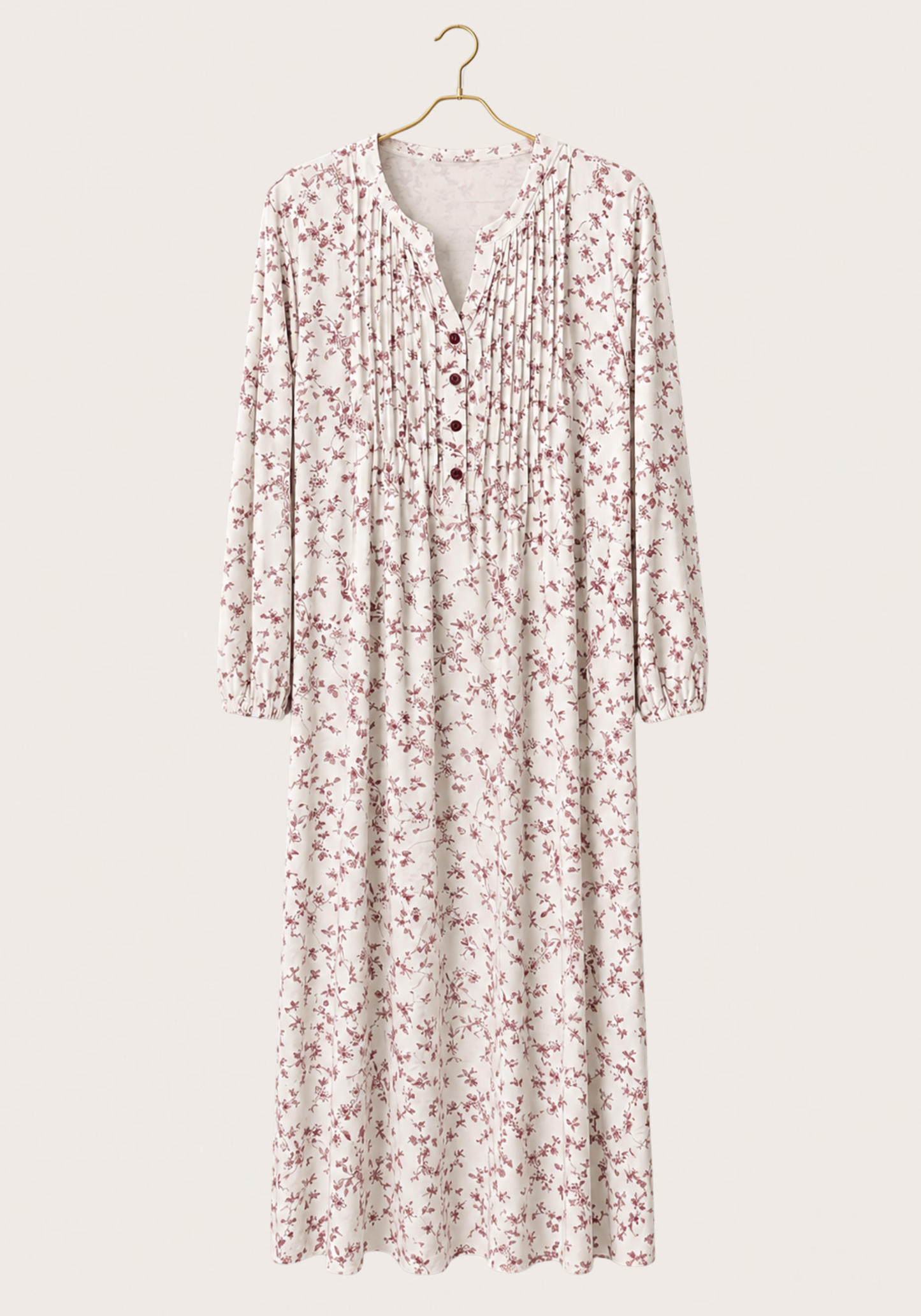 Long Sleeve Long Night Gown