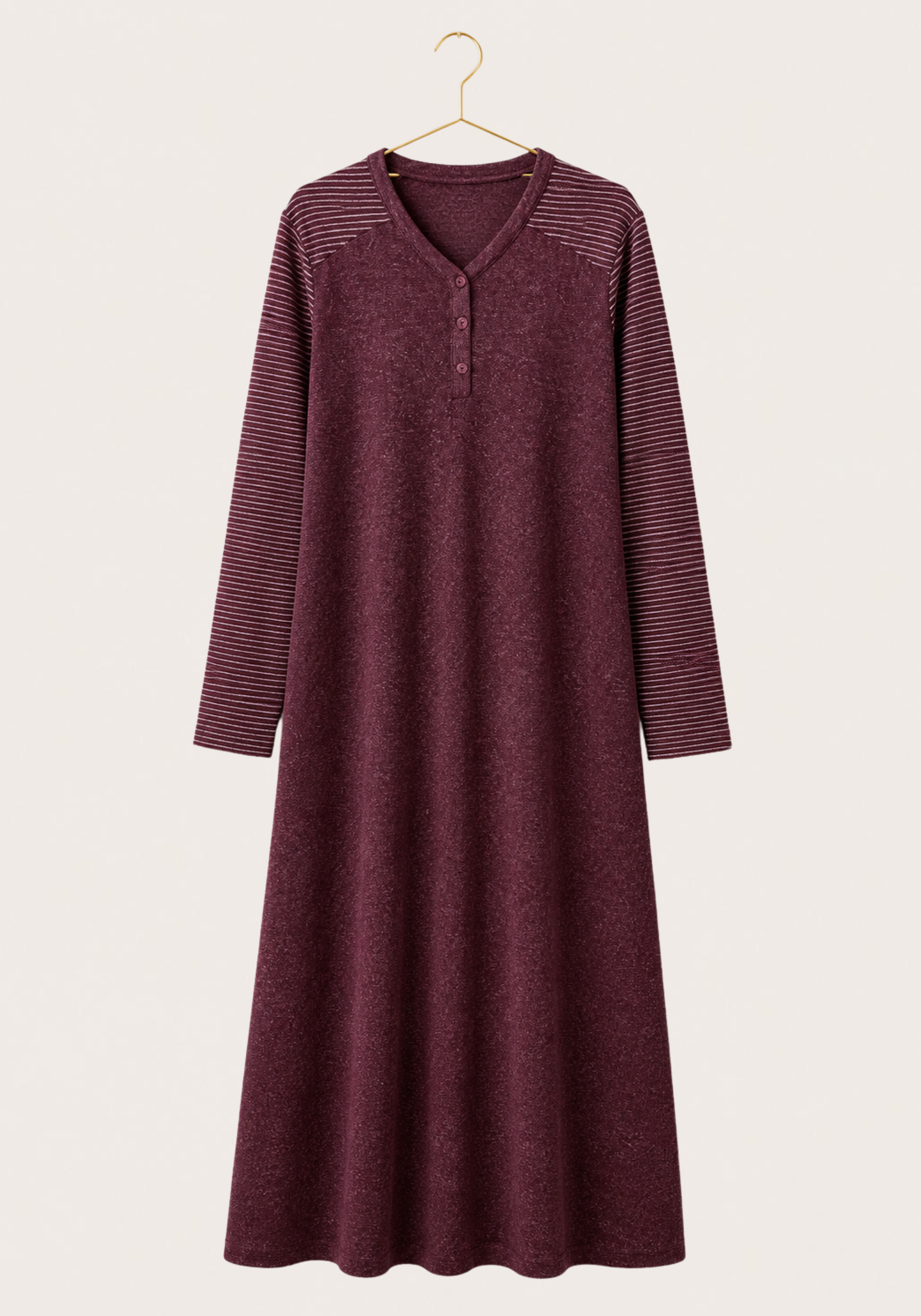 Long Sleeve Soft Touch Long Gown