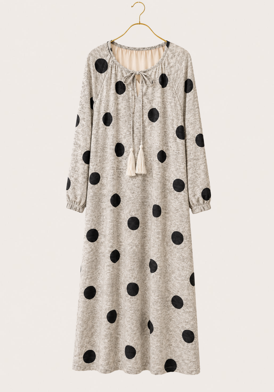 Long Sleeve Long Night Gown