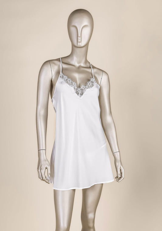 Bridal Robe Set: Plain Satin Nighty With Satin Dantel Kimono