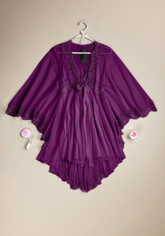 LNGR Dantel Robe Set
