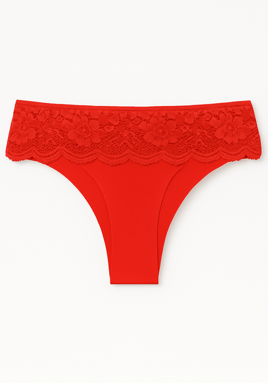 Laser Cut With Lace Detail Panties
