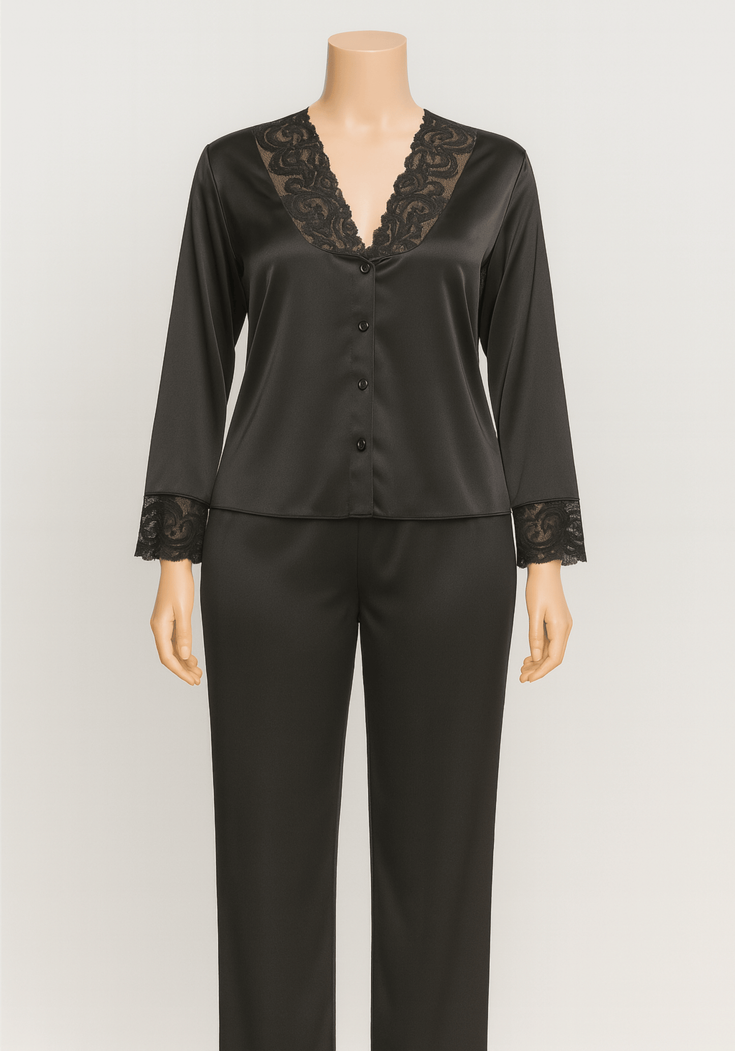 LNGR Bridal 6 Piece Satin Set