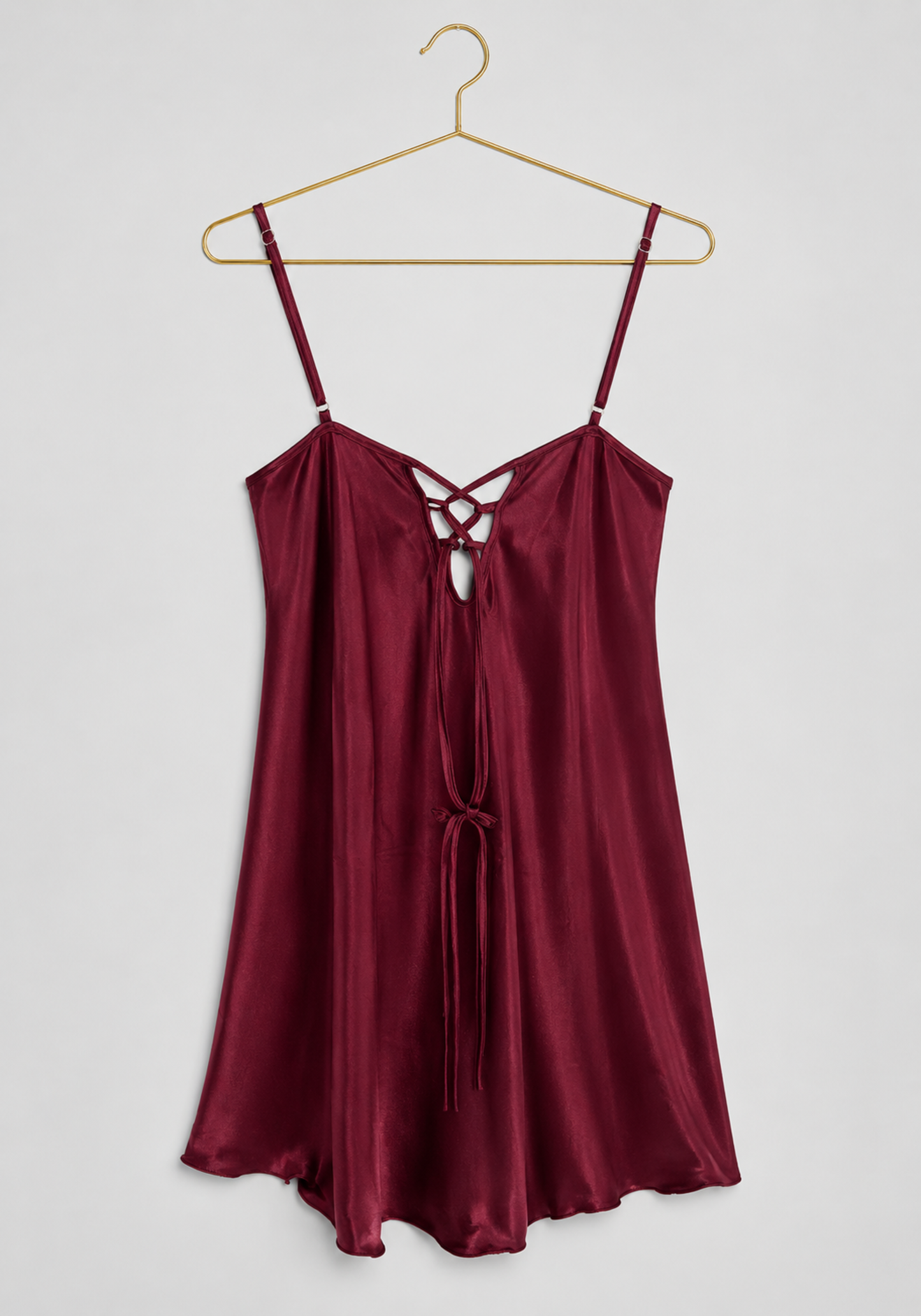 Schiffon Satin Short Robe Set: Satin Babydoll With Dantel On Cups And Schiffon Robe