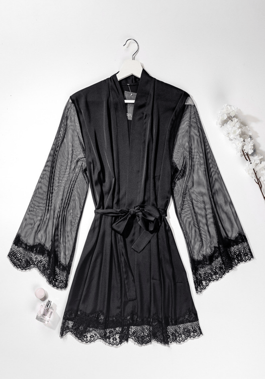 LNGR Bridal Short Robe