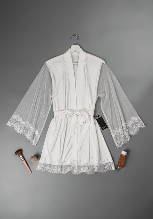 LNGR Bridal Short Robe