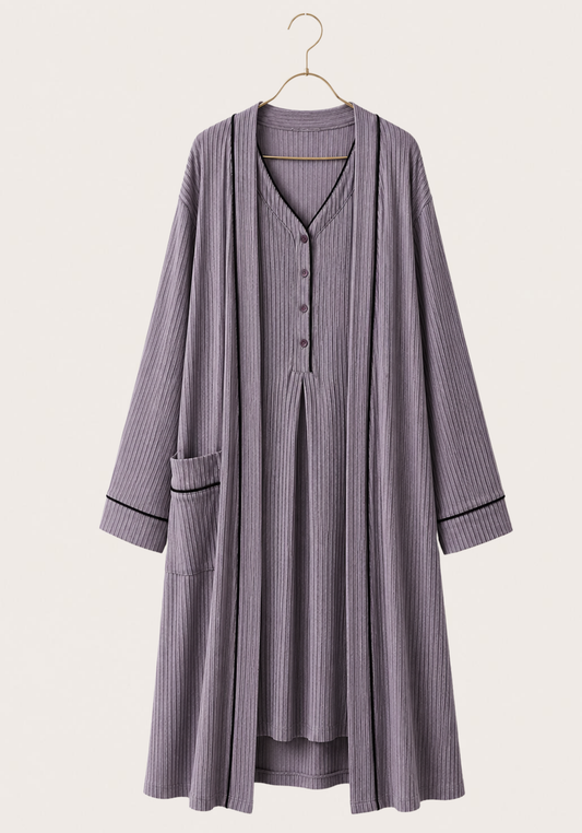 Maternal Long Robe Set