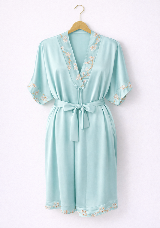 Satin Short Sleeve Nighty