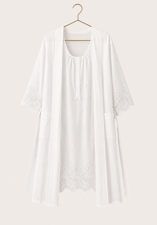 Maternal 100% Cotton Robe Set