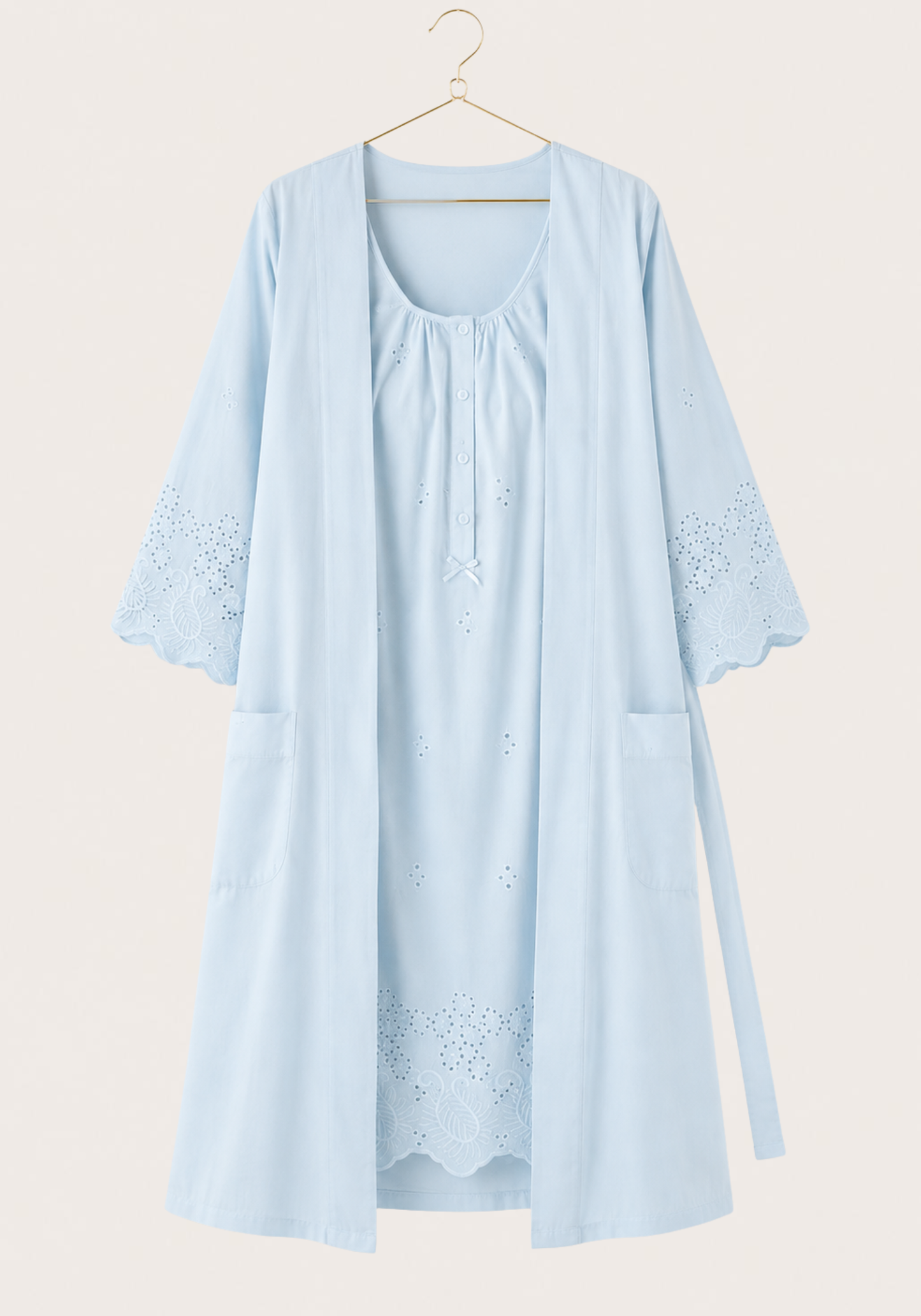Maternal 100% Cotton Robe Set