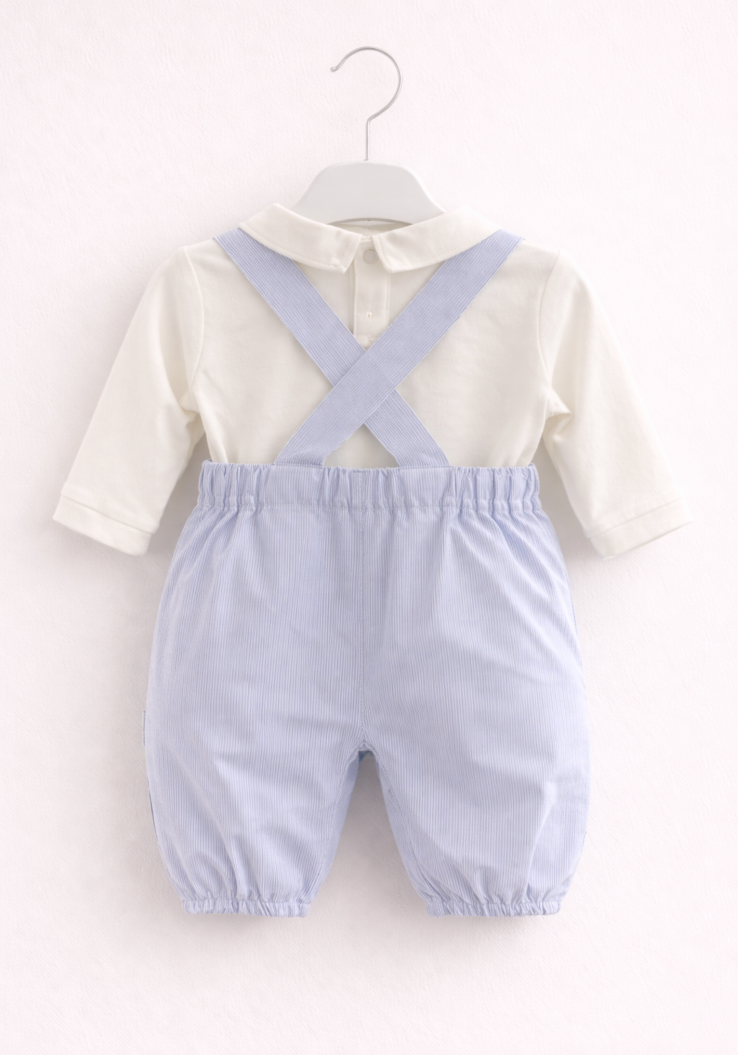 Baby Set Of 2: Long Sleeve Shirt And Romper