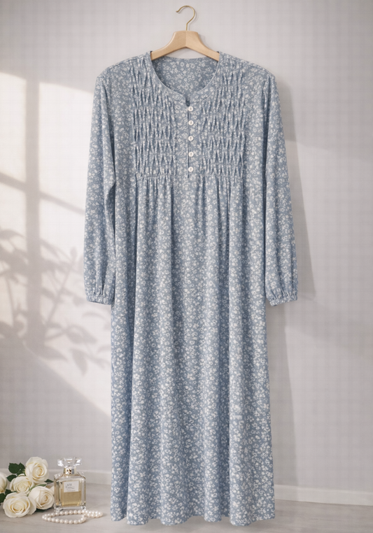 Long Sleeve Long Night Gown
