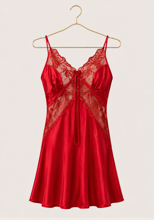 Babydoll: Satin And Toulle