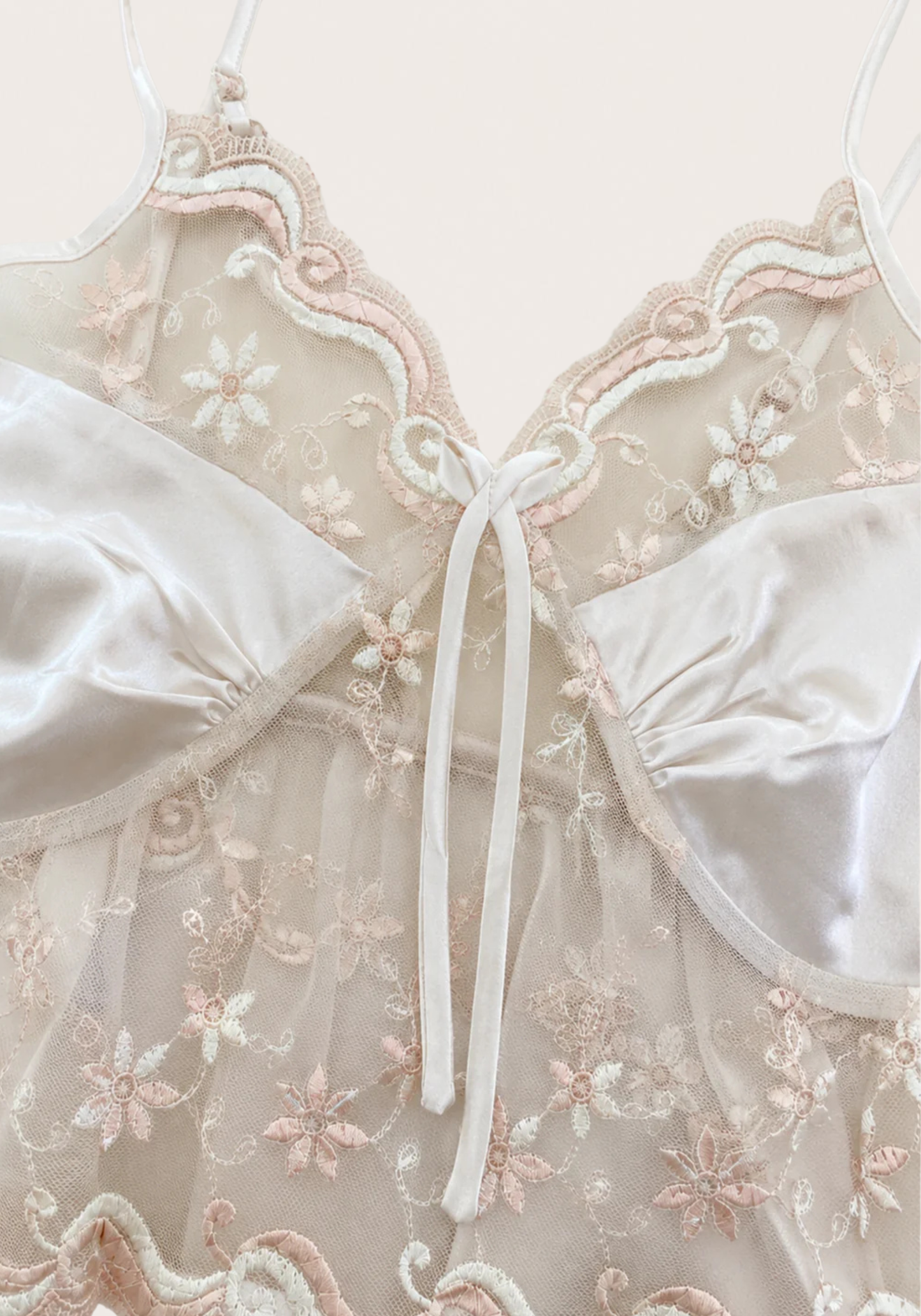 Babydoll: Satin And Toulle