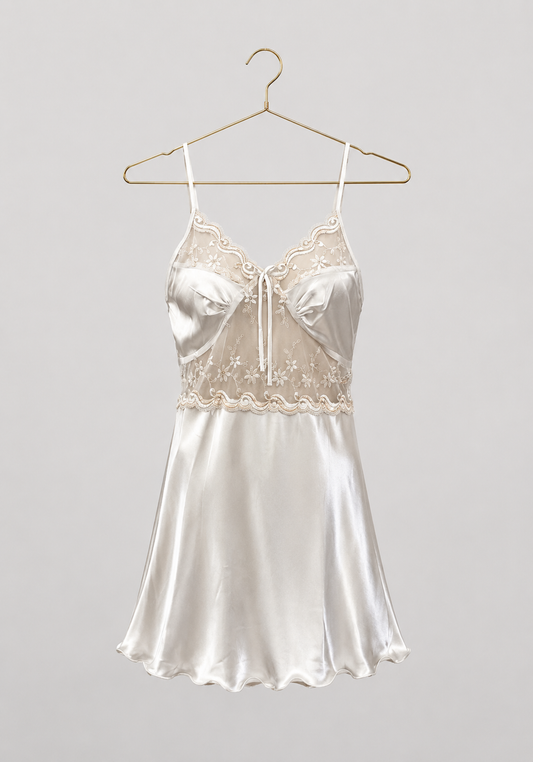 Babydoll: Satin And Toulle