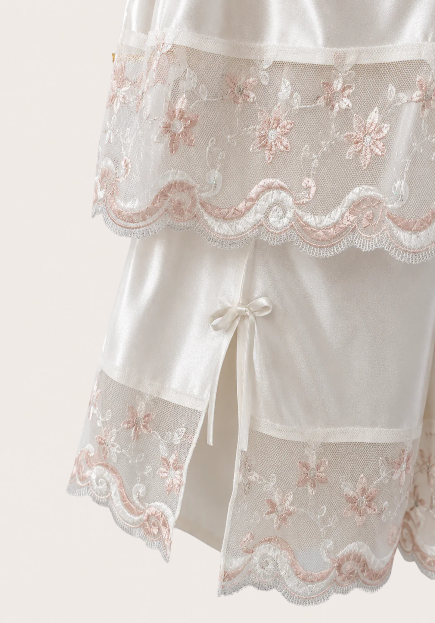 Cami Short Set: Shoulder Strap Satin Cami And Short Set