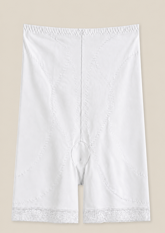 Corset: High Waist Shorts Corset With Lace Detail In The Bottom