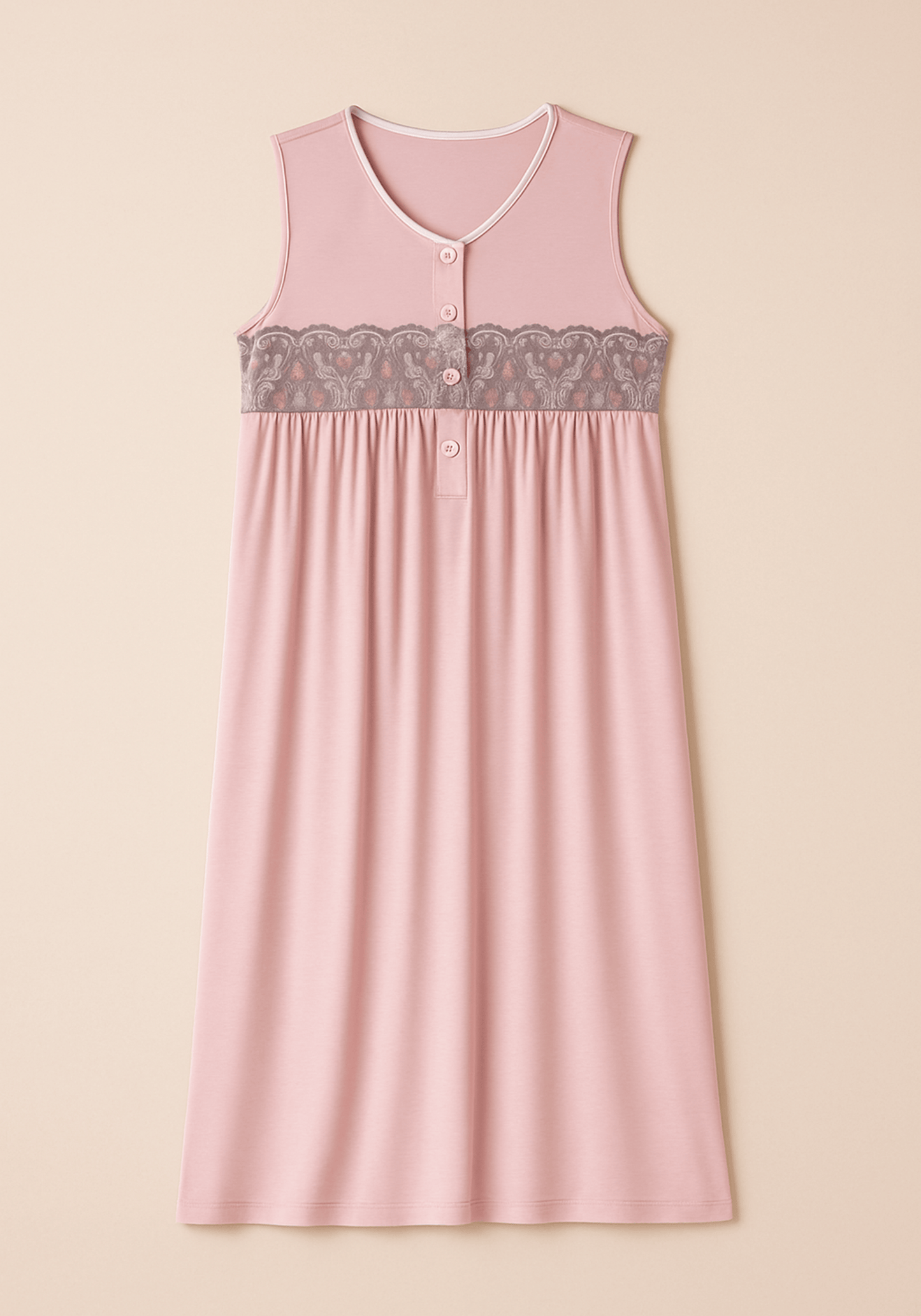 Plus Size Sleeveless Nighty