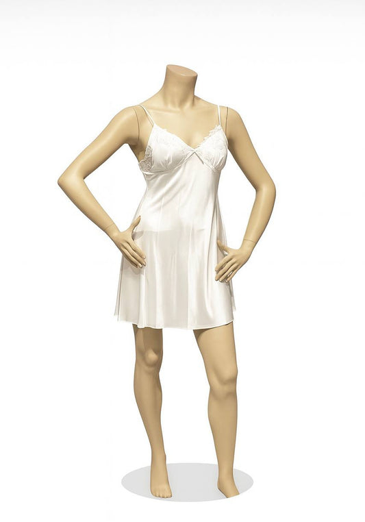 Bridal Short Night Gown And Robe Set With Lace