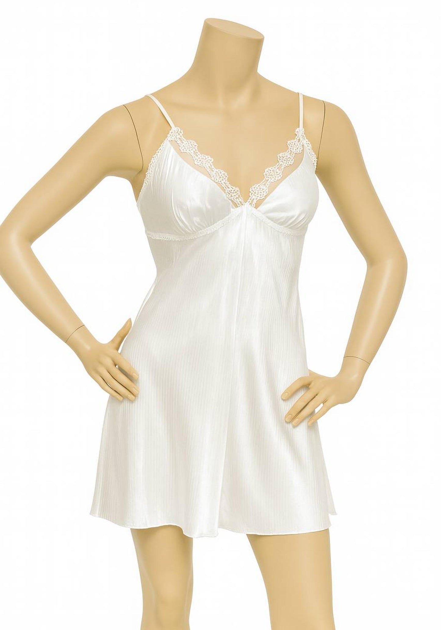 Bridal Short Night Gown And Robe Set With Lace