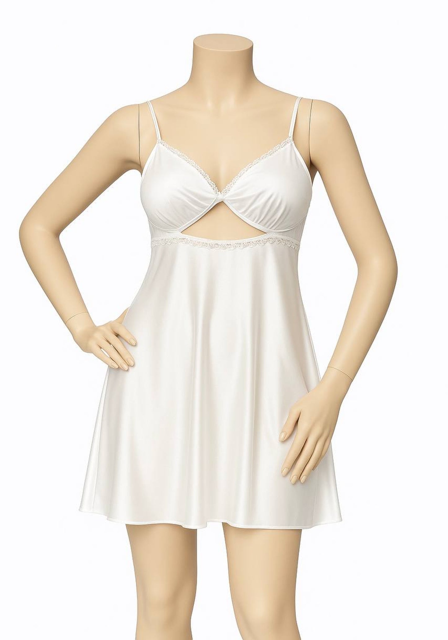 Bridal Long Night Gown And Robe Set With Lace