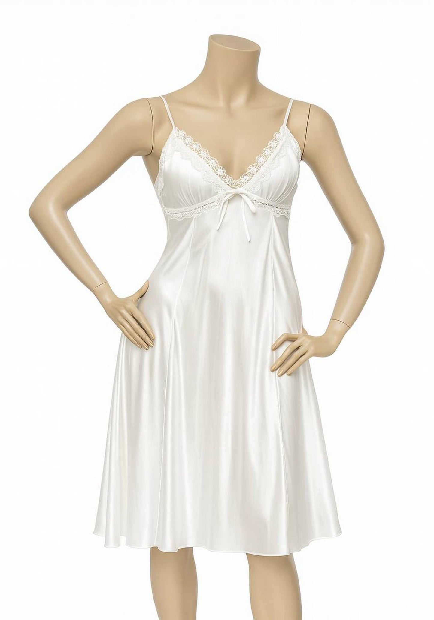 Bridal Long Night Gown And Robe Set With Lace