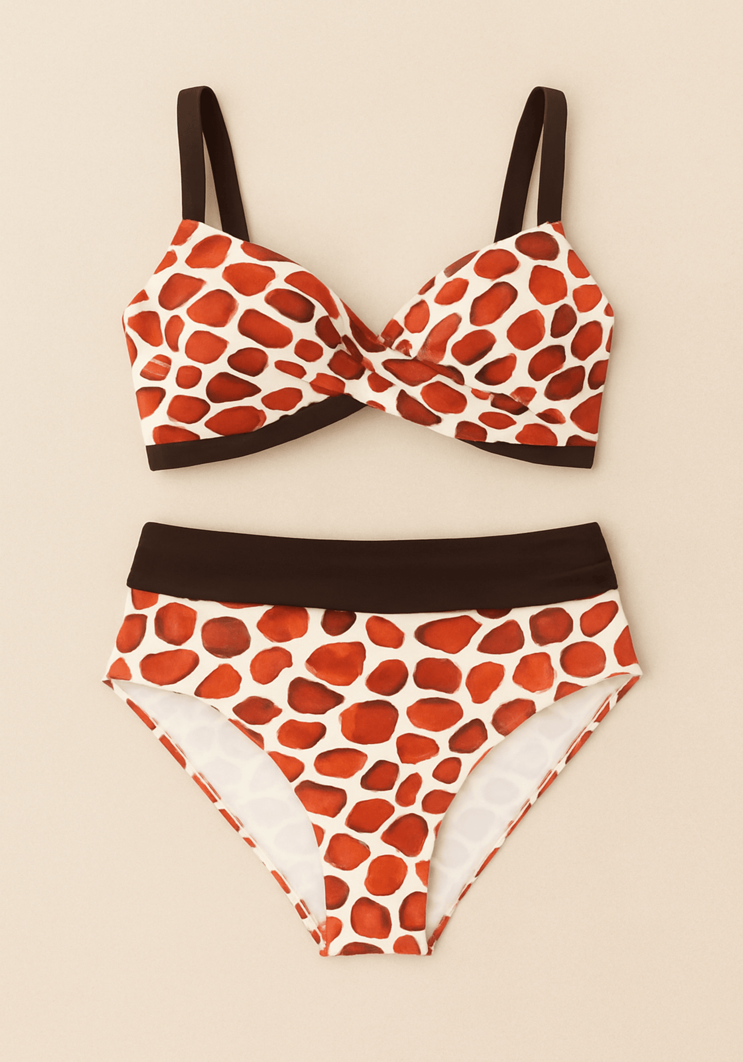 OCC Brown Red Swimming Bikini