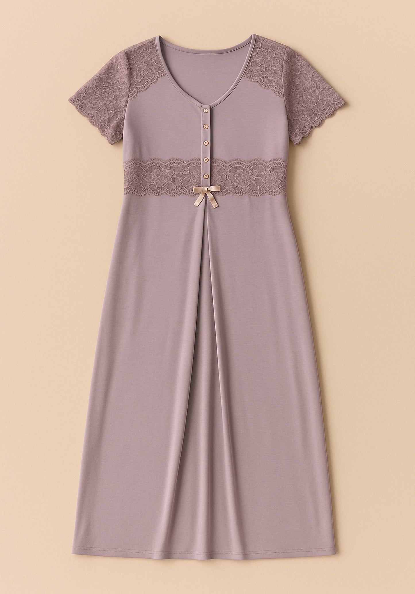 Short Sleeve Long Nighty