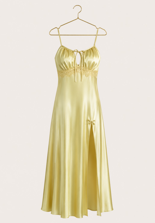 Satin Long Night Gown