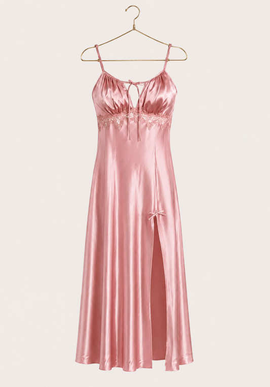 Satin Long Night Gown