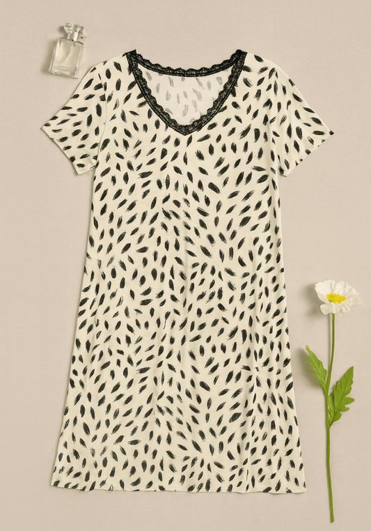 Plus Size Short Sleeve Nighty