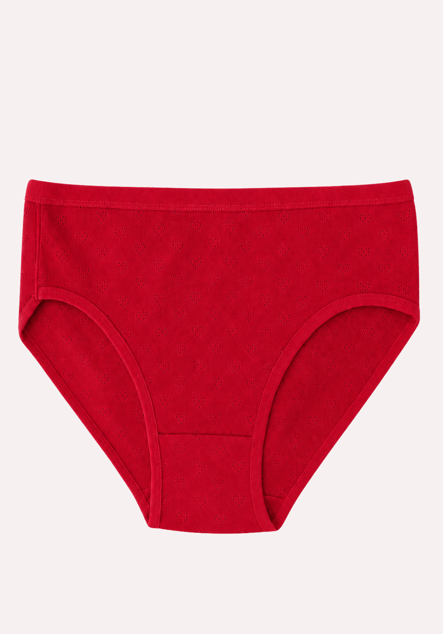 Heart Pattern Rib Bikinis