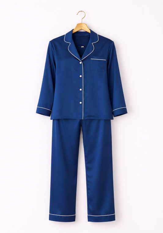S&L Collar Button Long Sleeve Pajama
