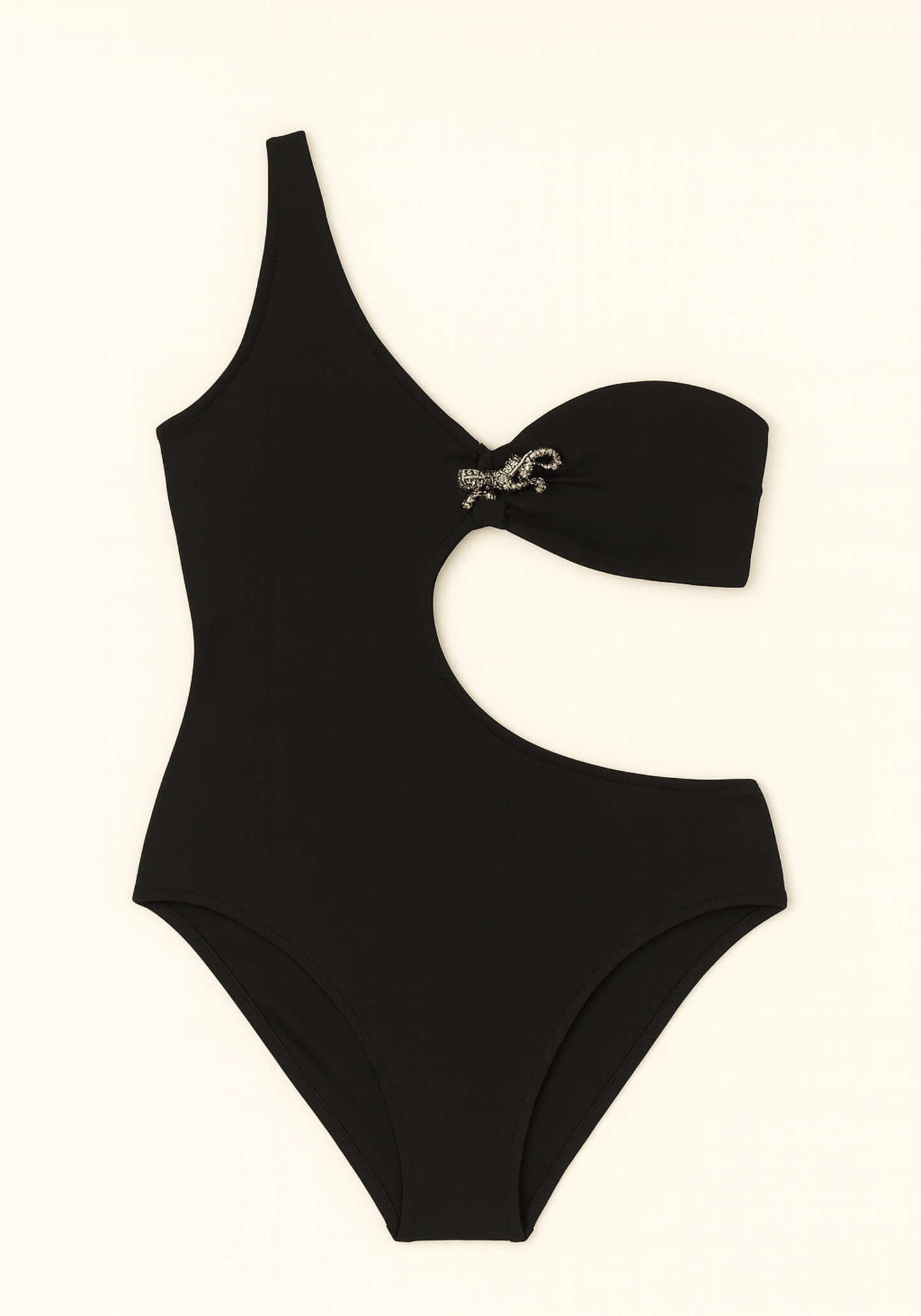 OCC Black Shoulder Swimming Bodysuit
