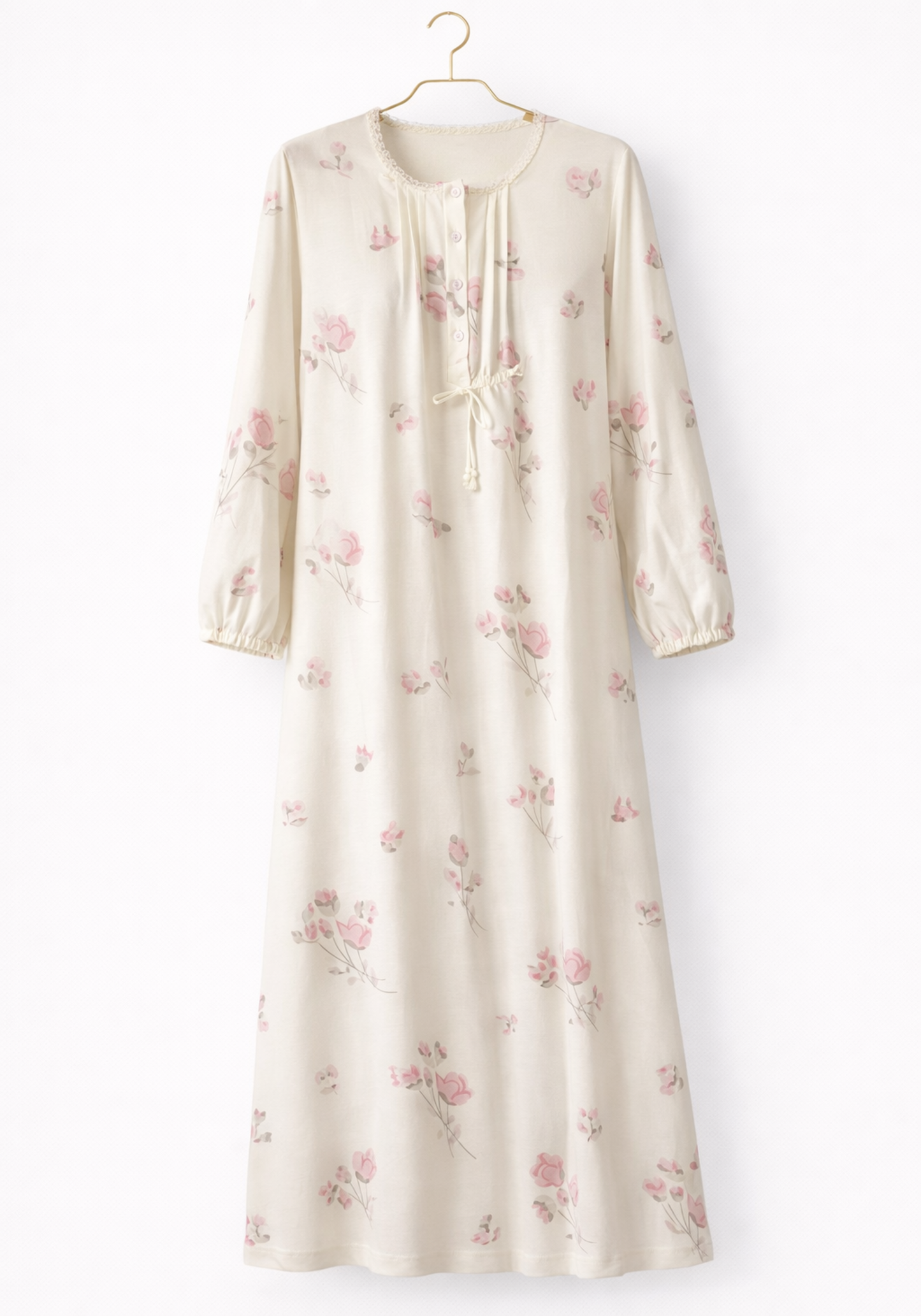 Interlock Long Sleeves Long Gown