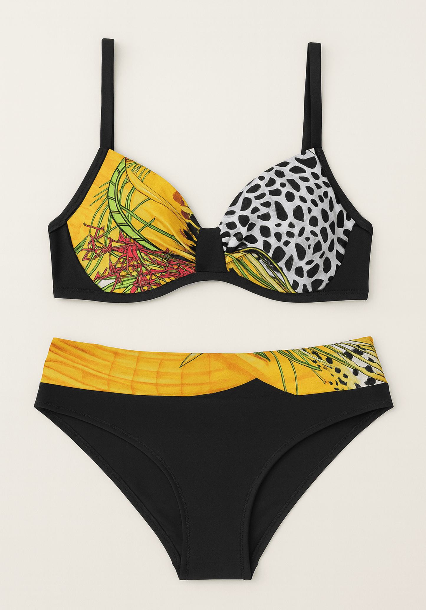 OCC Yellow Black Swimming Bikini