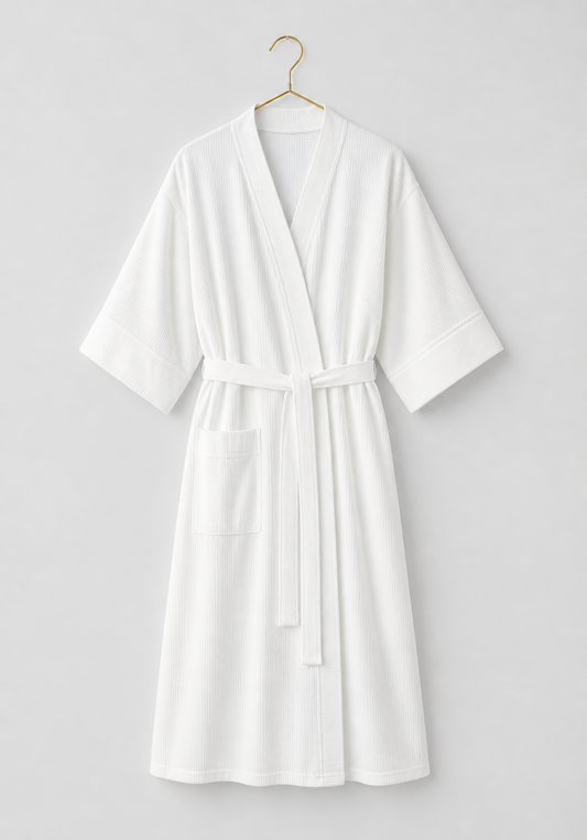 Maternal Robe Set: Short Sleeve Nighty And Long Robe