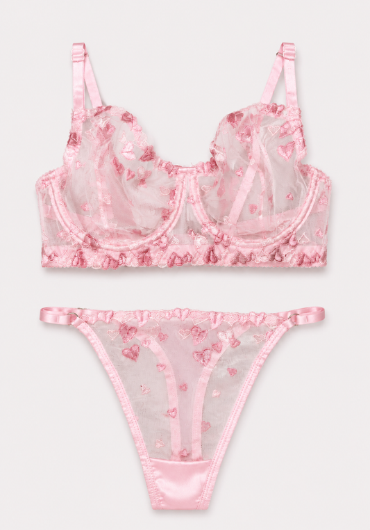 Bridal C-Cup Bra Set