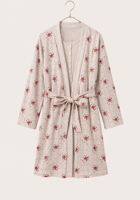 Maternal Long Sleeve Robe Set