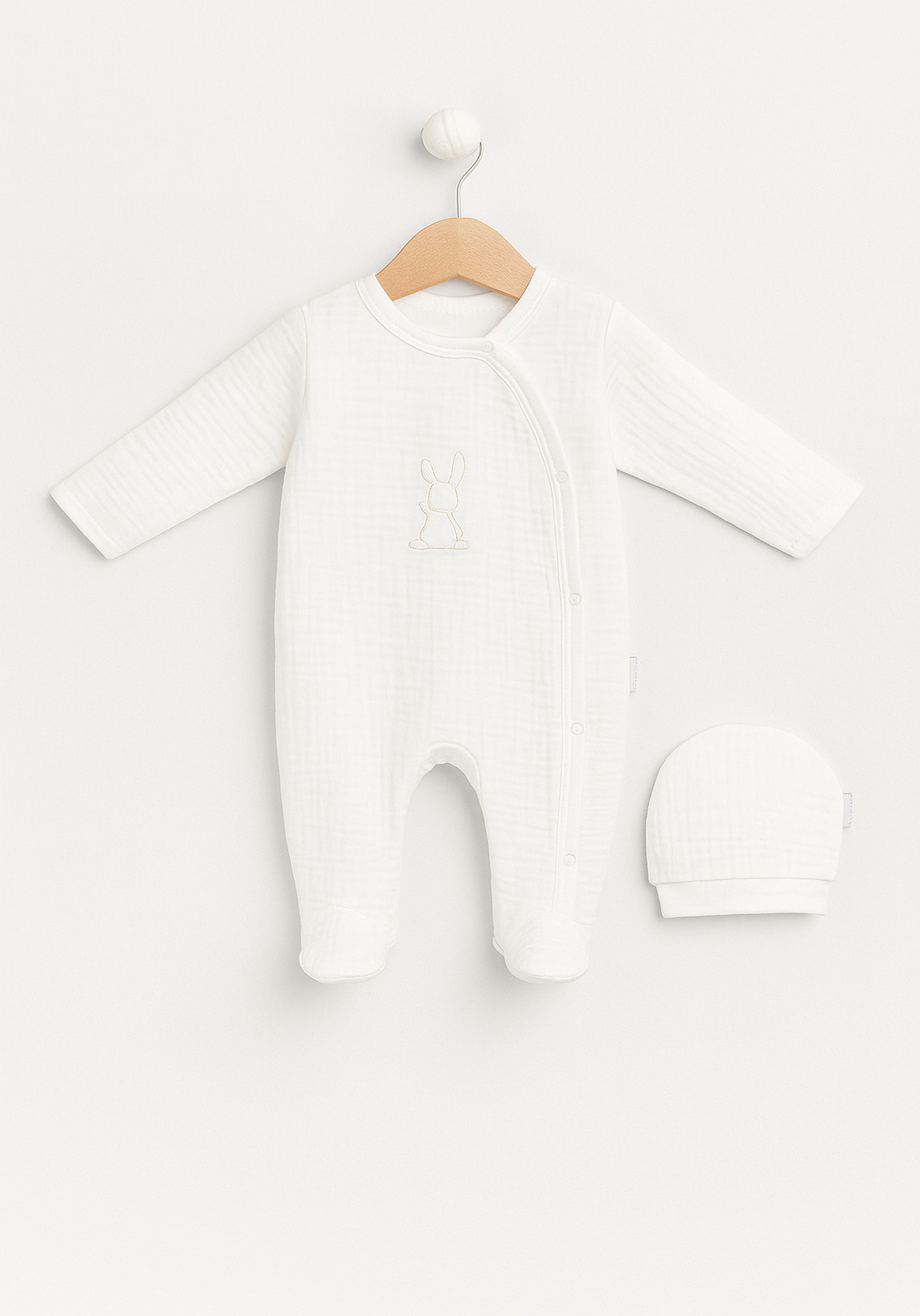 Baby Set Of 2: Romper With Cap