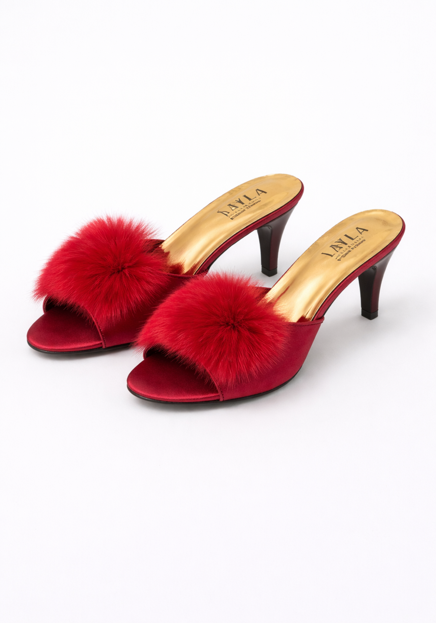 8Cm Heel With Furr Slippers