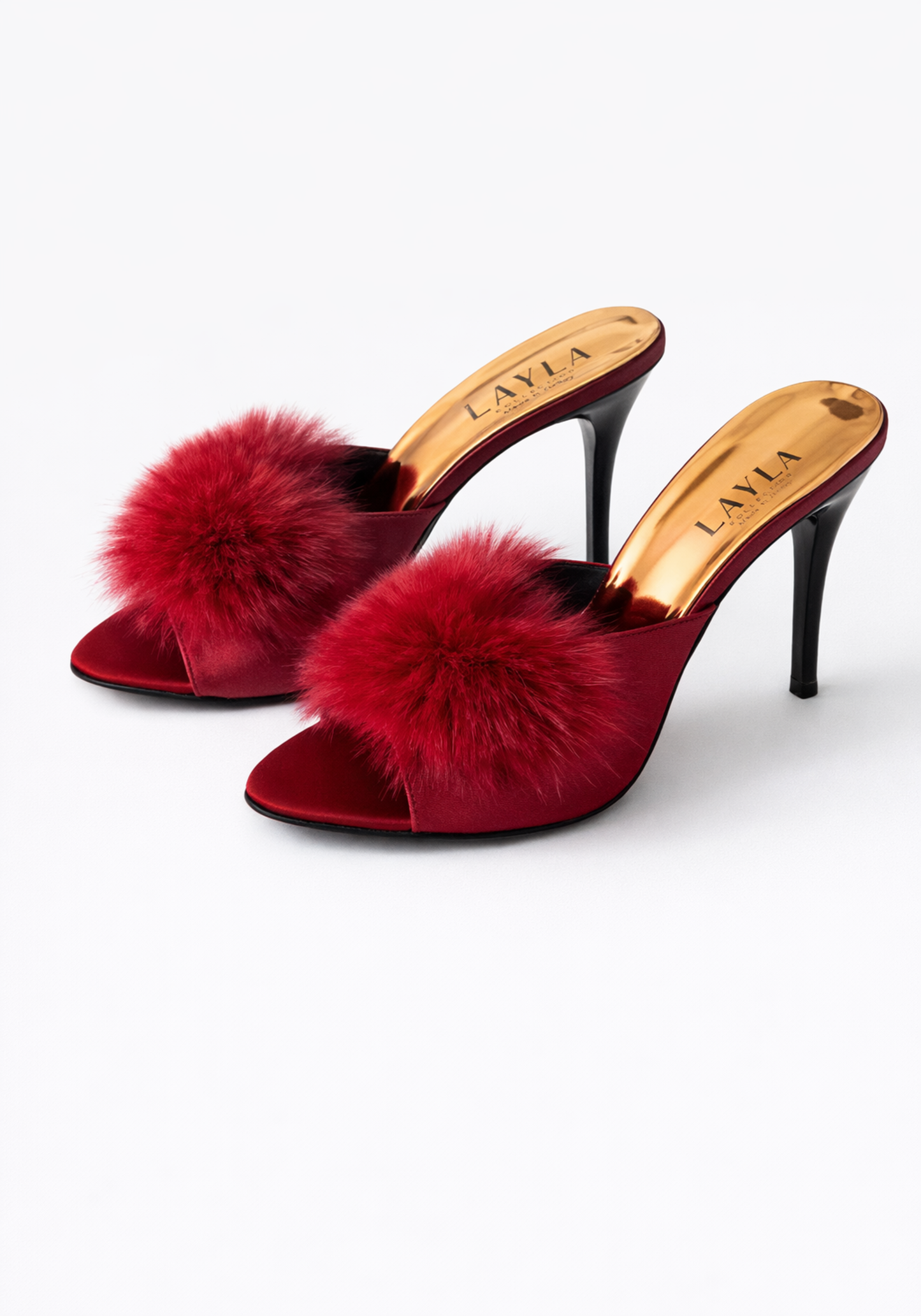12Cm Heel With Furr Slippers
