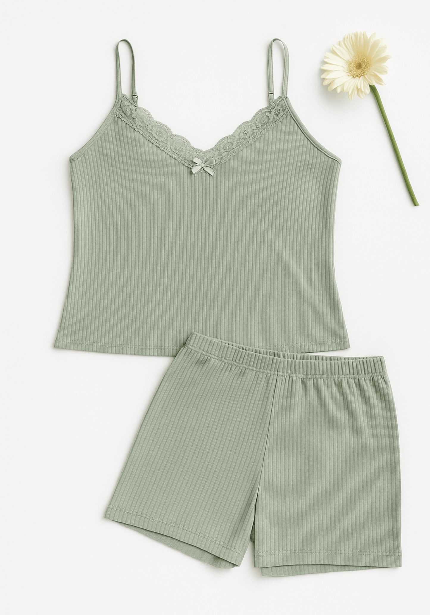 Chords Sleeveless Short Set